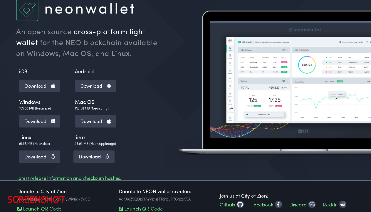 screenshot https://neonwallet.com