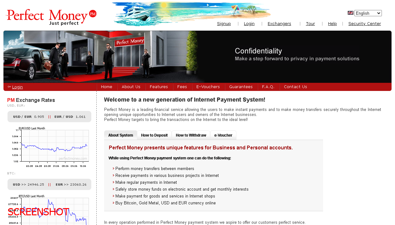 screenshot https://perfectmoney.com