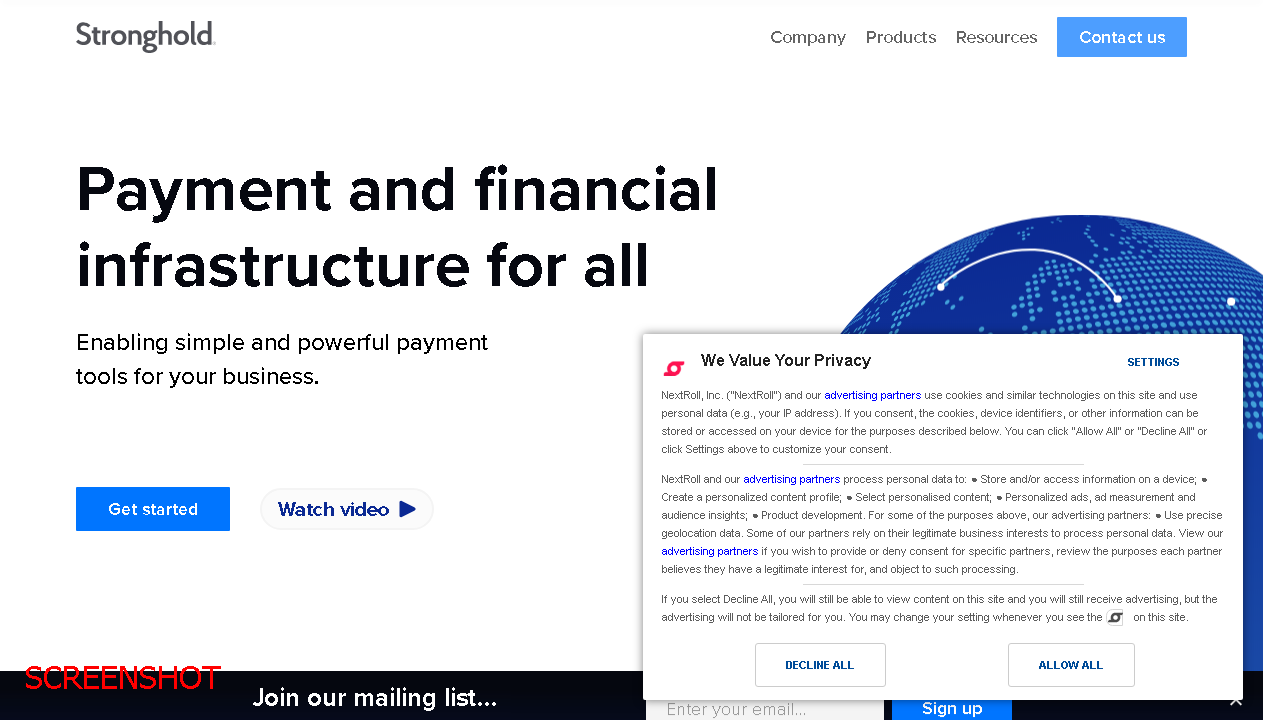screenshot https://stronghold.co/