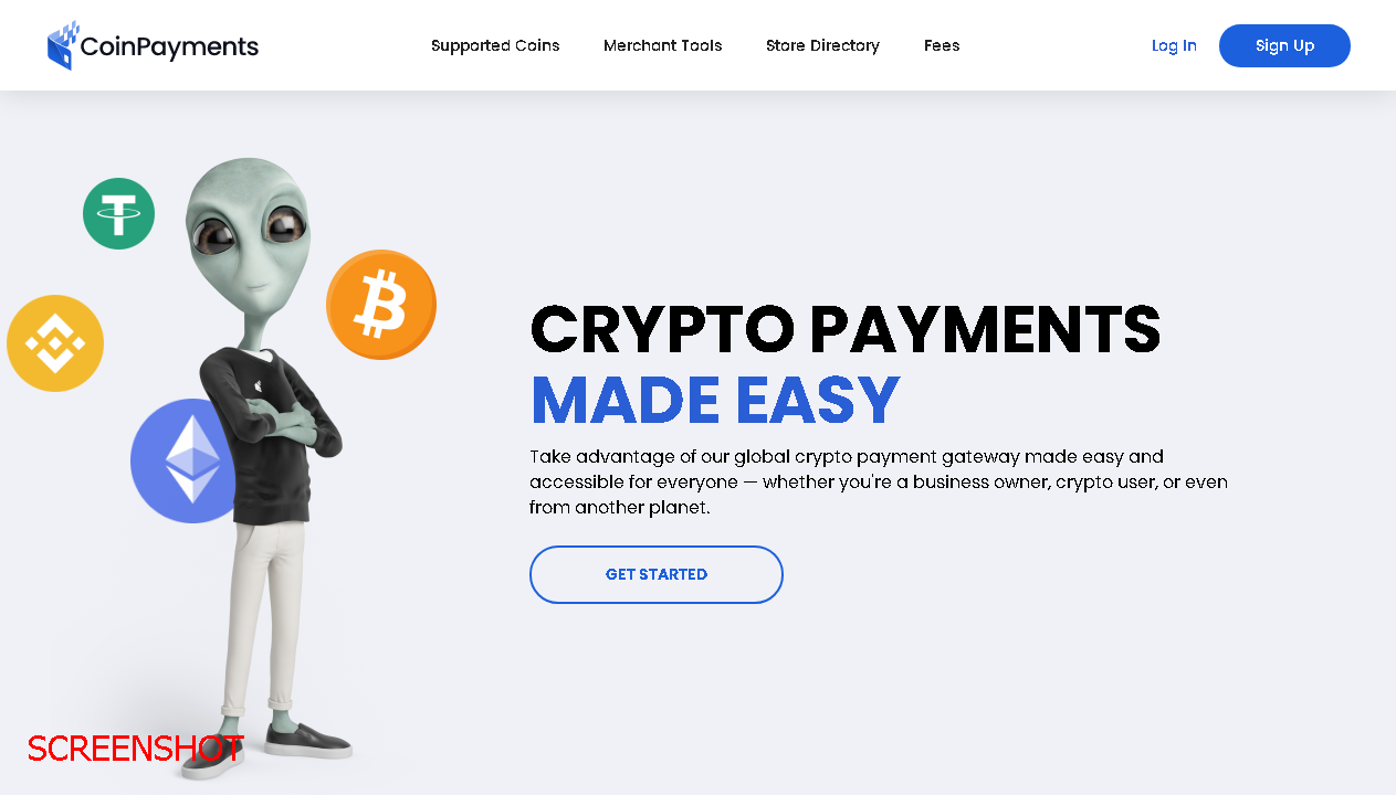 screenshot https://www.coinpayments.net/