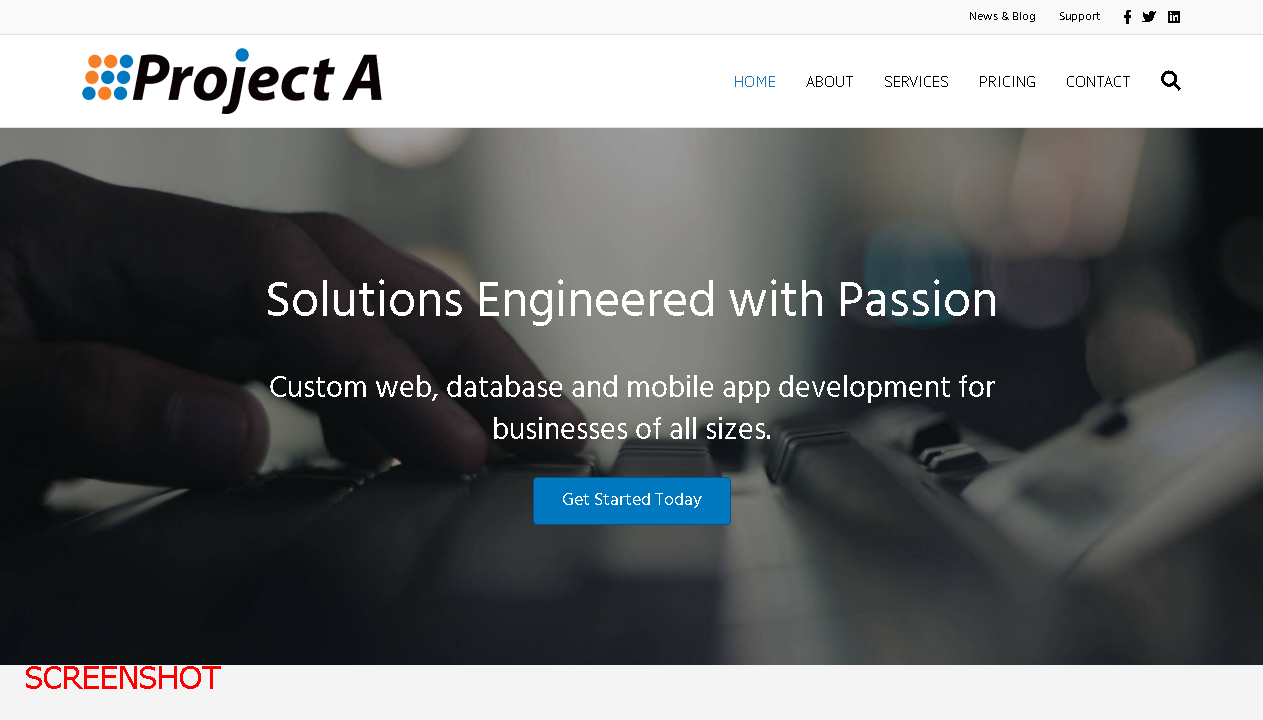 screenshot https://projectA.com