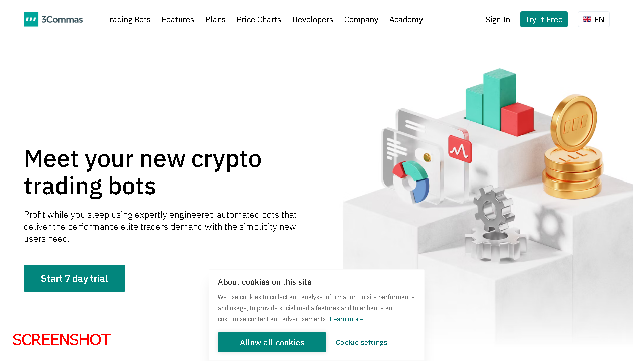 screenshot https://www.3commas.io/