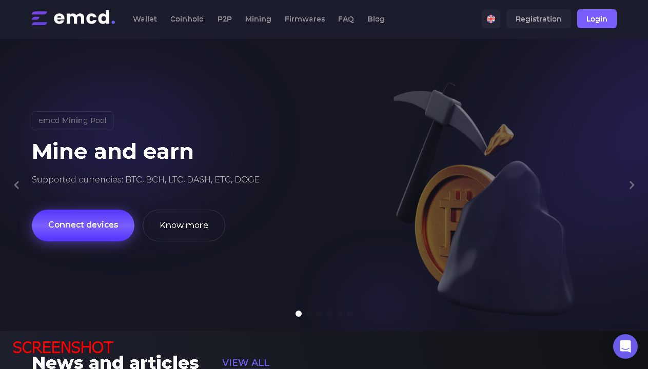 screenshot https://www.emcd.io