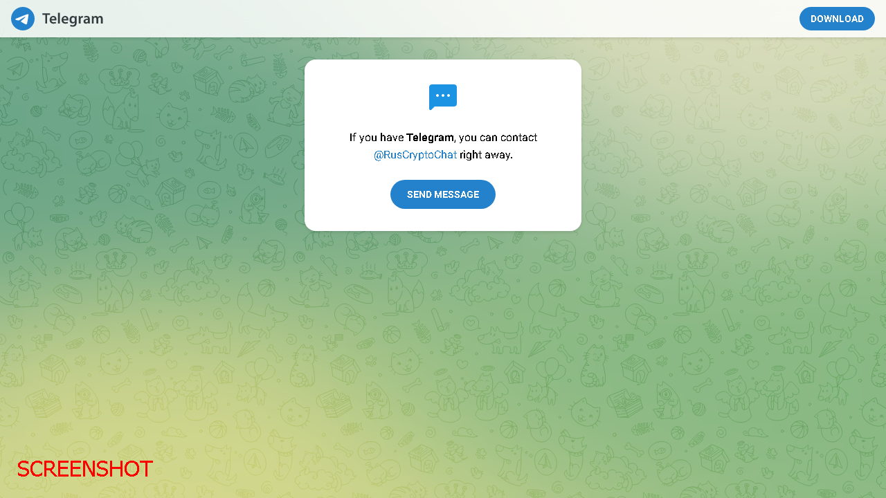 screenshot https://t.me/RusCryptoChat