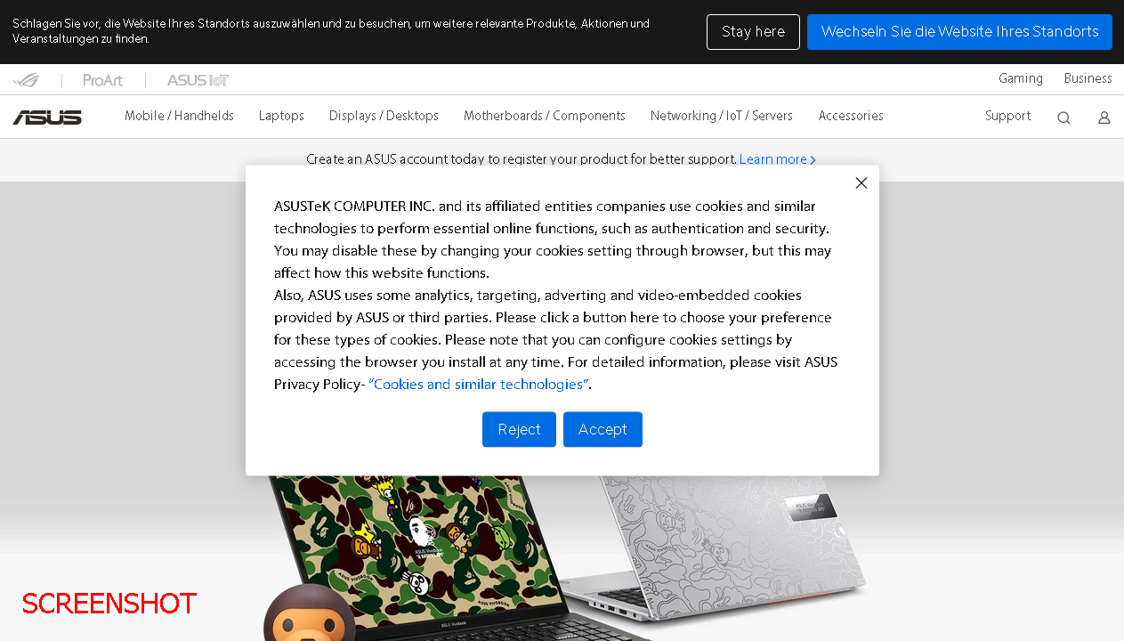 screenshot https://www.asus.com