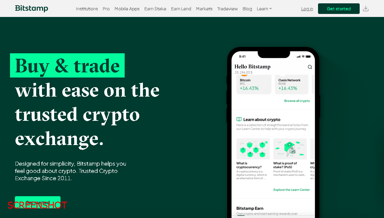 screenshot https://www.bitstamp.net