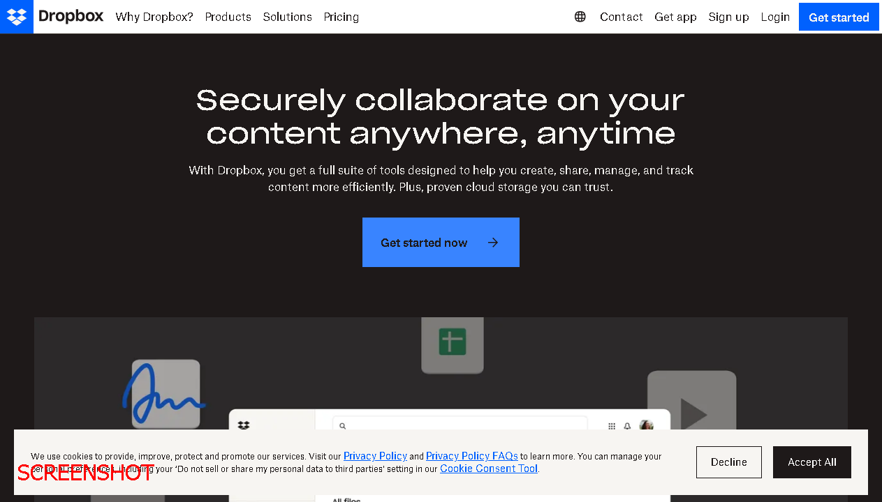 screenshot https://www.dropbox.com