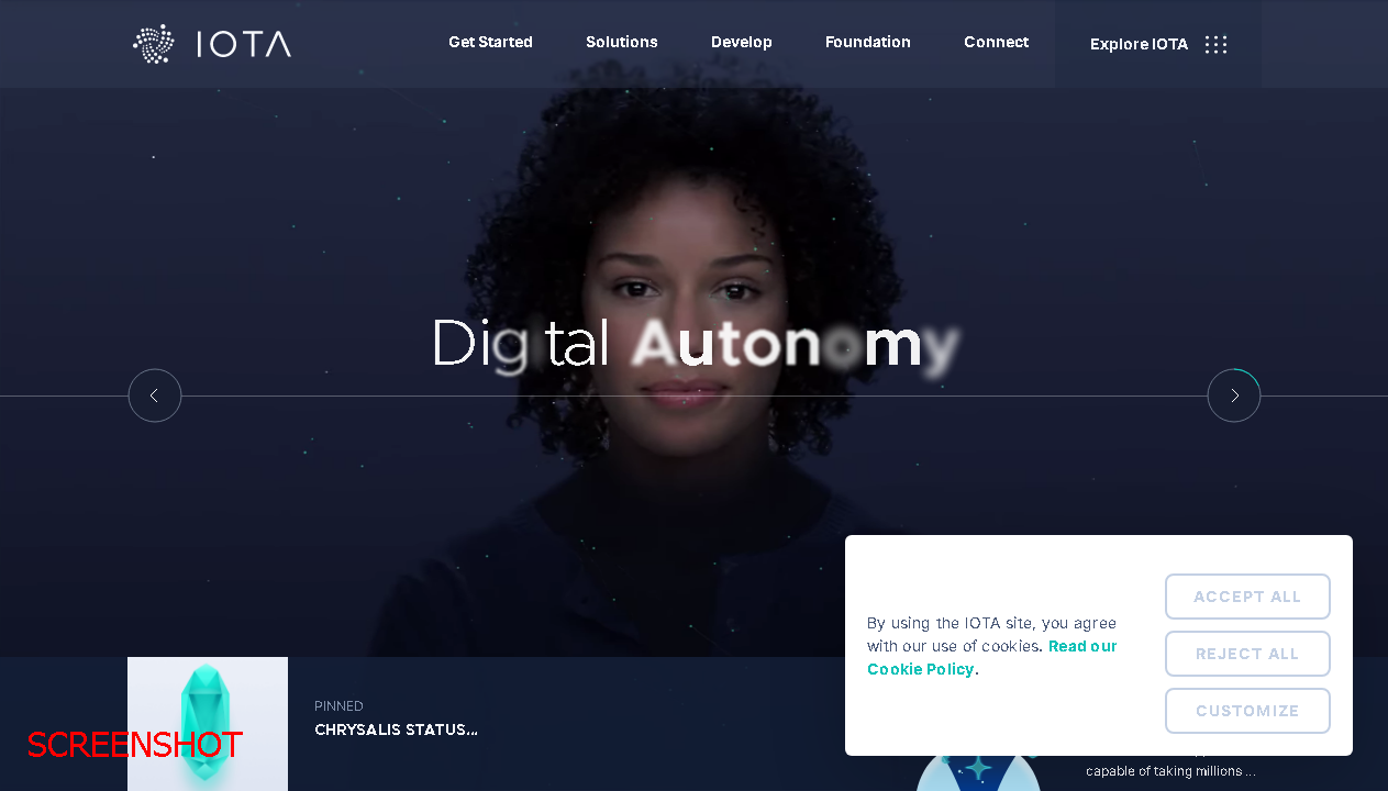 screenshot https://www.iota.org