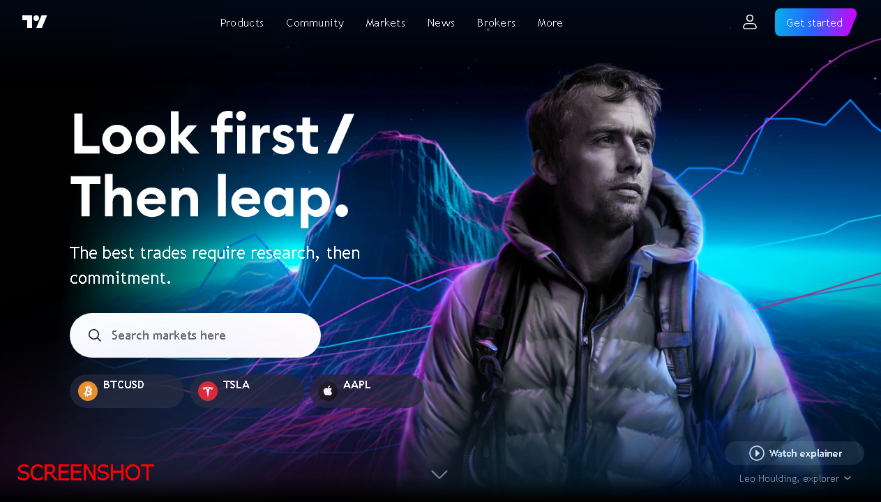 screenshot https://www.tradingview.com